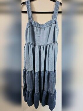 Kate Spade Broome Street Chambray Tiered Dress